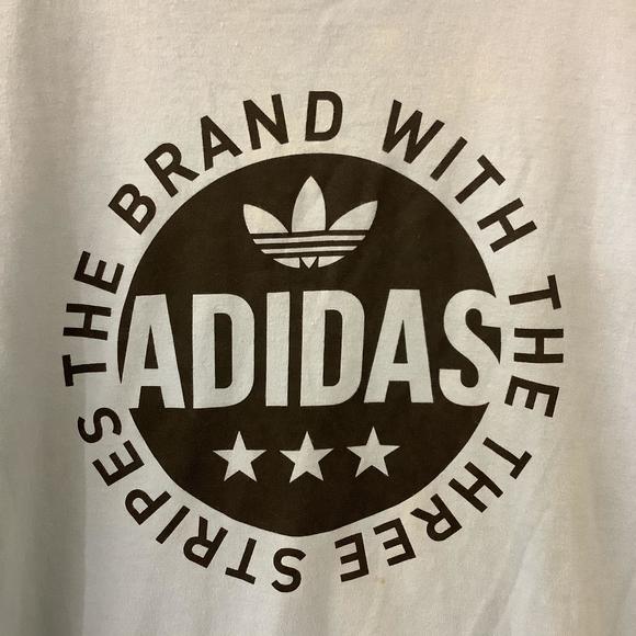 Adidas Crew Neck T Shirt - Size S - Blue & Black - Cotton - Trefoil - P2P 18” - Picture 7 of 8